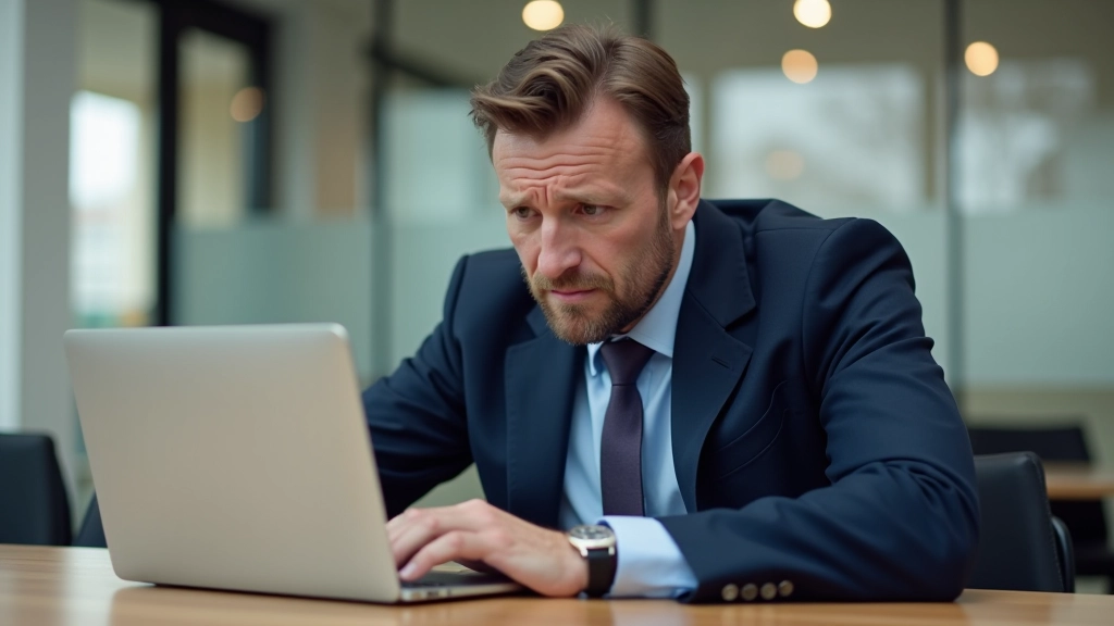 Professionele afbeelding van zakelijke professionals in een saaie vergaderingskamer met laptops